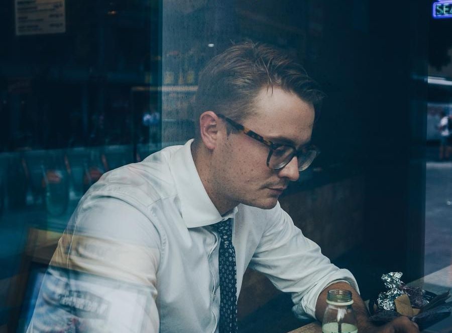Model wearing Square frames